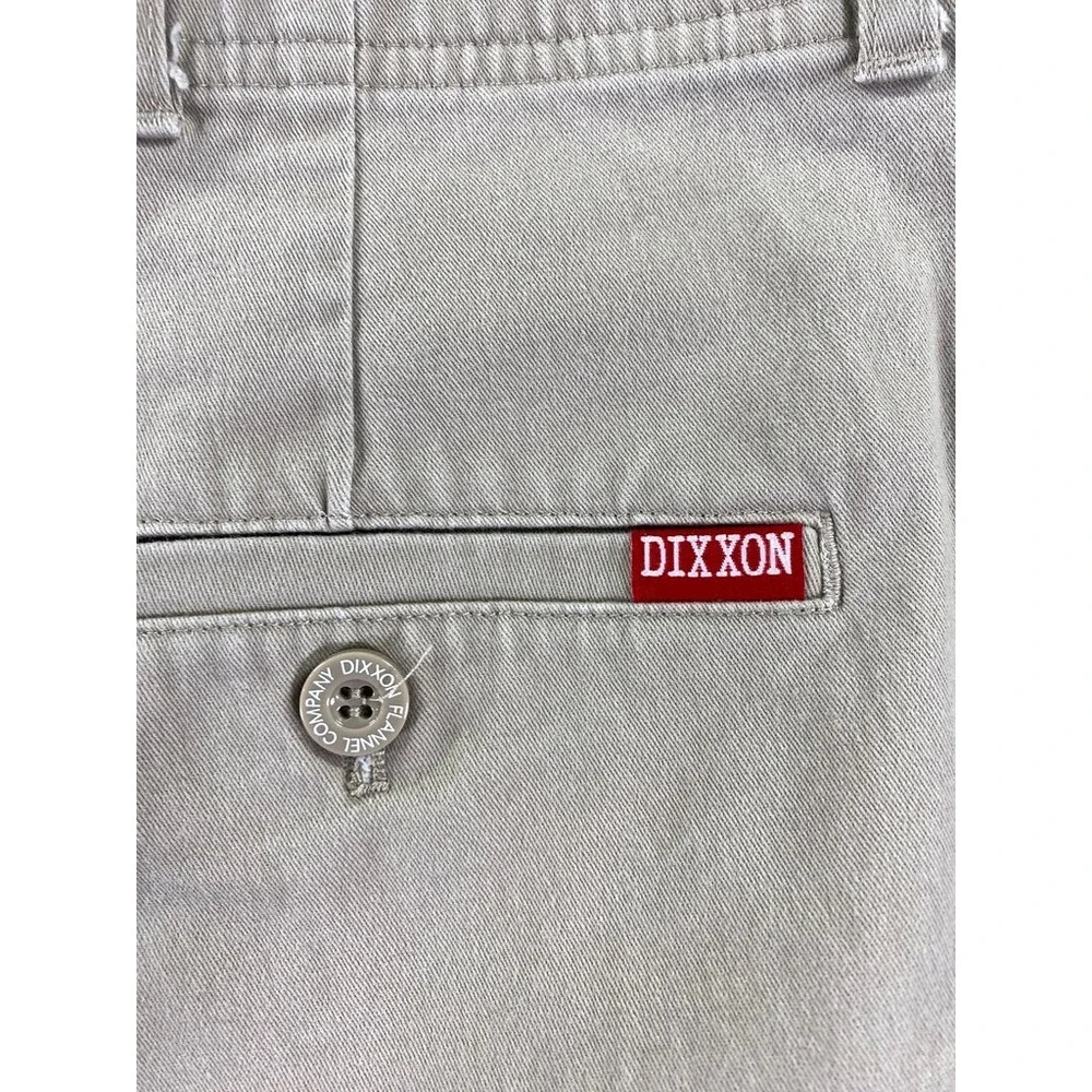 Dixxon D Flex Pants Men 40x32 Khaki Stretch Chino Elastic Waist Straight